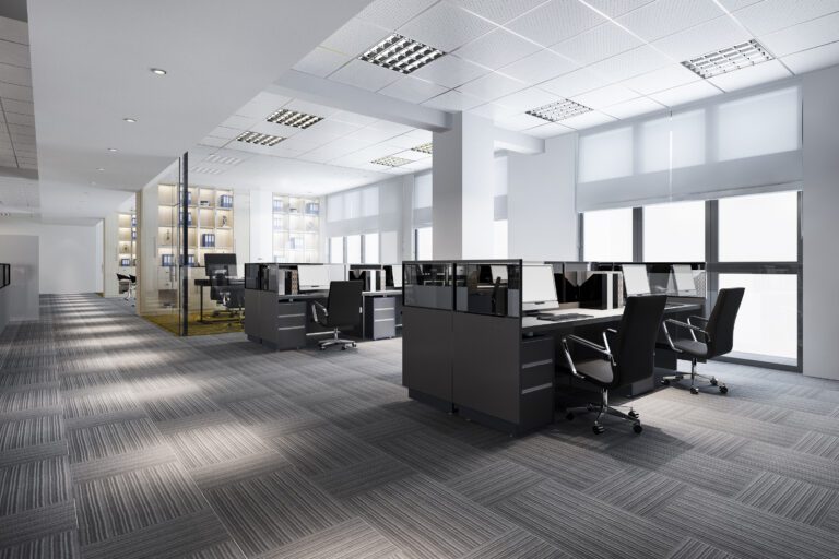 3D Rendering Business Meeting and Working Room